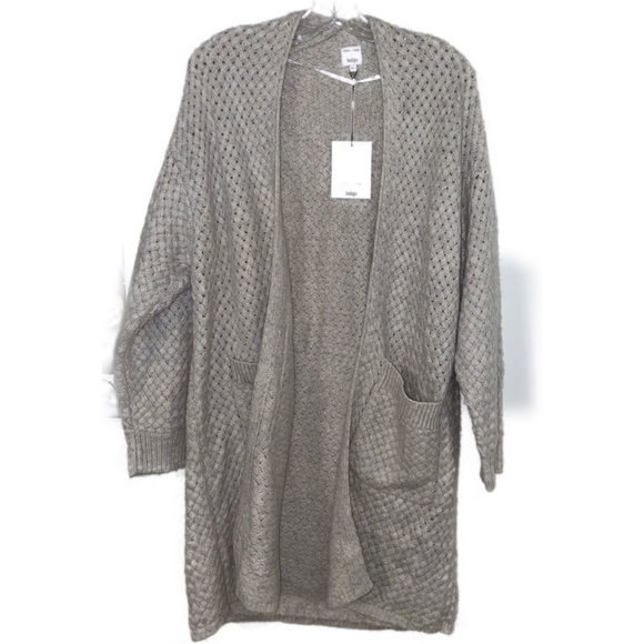 John + Jenn Long Basket Weave Cardigan - Picture 2 of 6